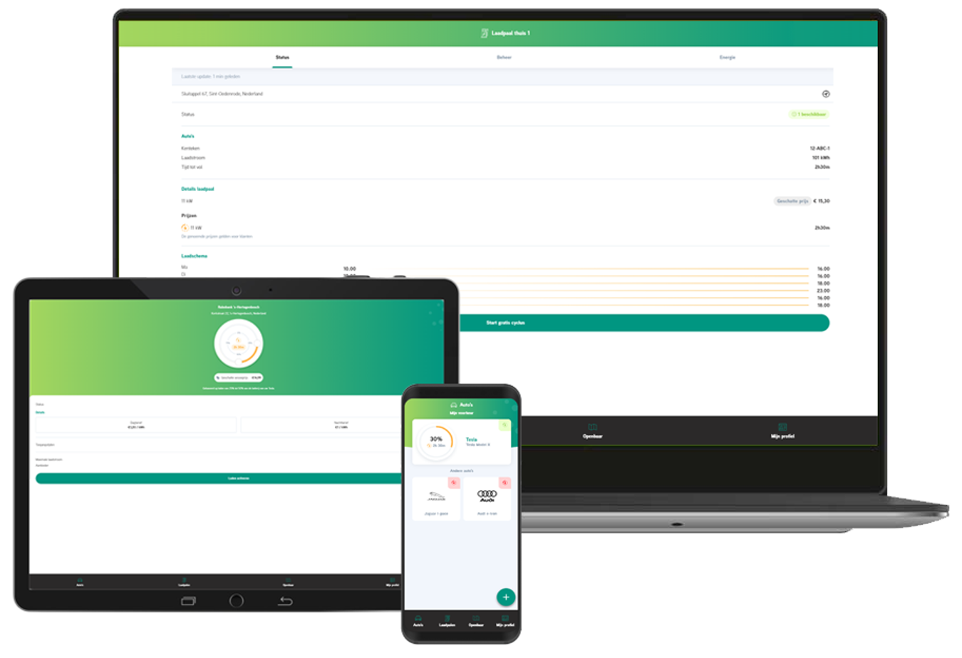 Lumosatouch Energy | EV charger with energy consumption dashboard