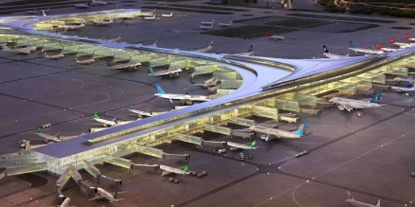 CN Shanghai Pudong Airport LED Lighting Industry Top View